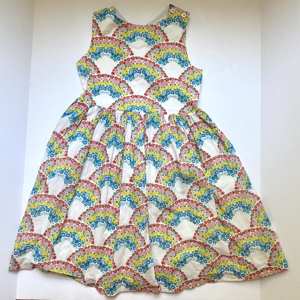 NEW Mini Boden Rainbow Dress